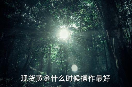黃金現(xiàn)貨什么時候操作，現(xiàn)貨黃金什么時候操作最好