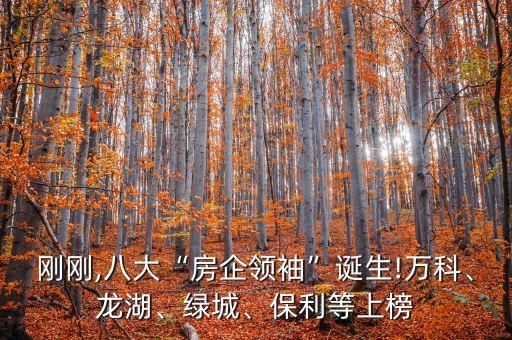 剛剛,八大“房企領(lǐng)袖”誕生!萬科、龍湖、綠城、保利等上榜