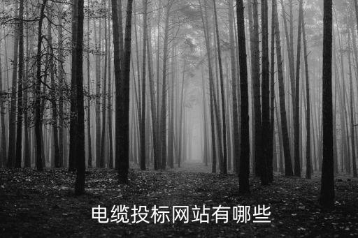  電纜投標網站有哪些