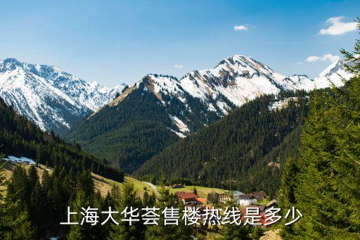  上海大華薈售樓熱線(xiàn)是多少