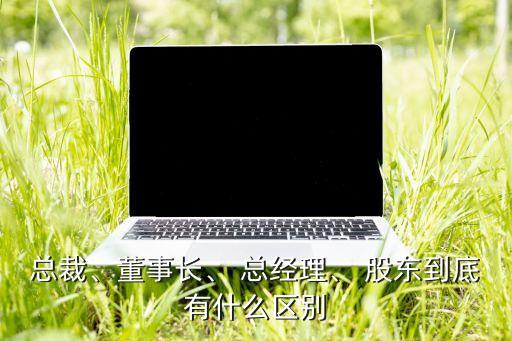 總裁、董事長、 總經(jīng)理、 股東到底有什么區(qū)別