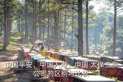 中國(guó)平安、中國(guó)人壽、中國(guó) 太保三家公司的區(qū)別與比較