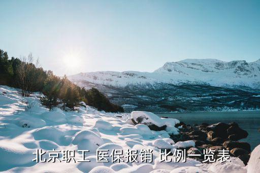  北京職工 醫(yī)保報(bào)銷(xiāo) 比例一覽表