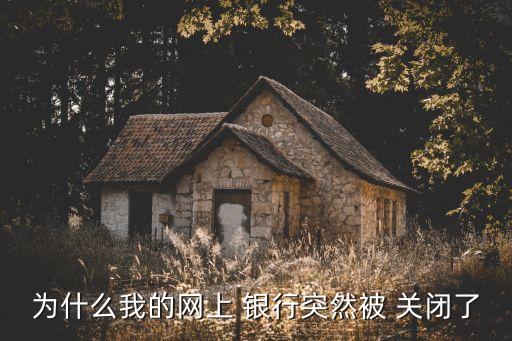 為什么我的網上 銀行突然被 關閉了