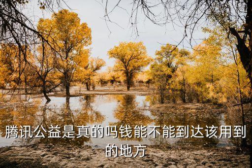 騰訊公益是真的嗎錢(qián)能不能到達(dá)該用到的地方