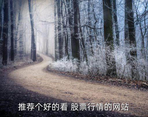 推薦個好的看 股票行情的網站