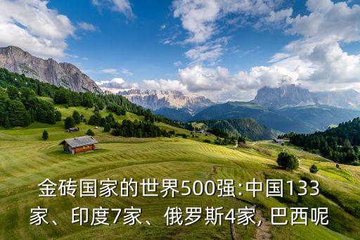 金磚國(guó)家的世界500強(qiáng):中國(guó)133家、印度7家、俄羅斯4家, 巴西呢