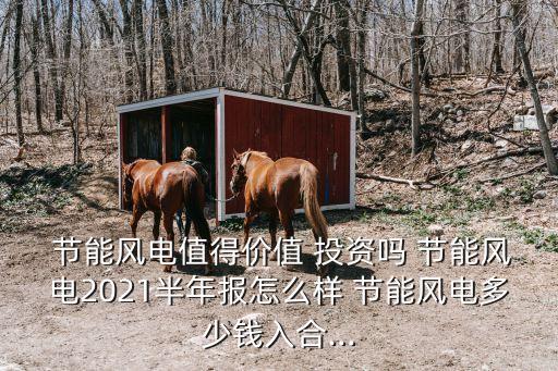  節(jié)能風電值得價值 投資嗎 節(jié)能風電2021半年報怎么樣 節(jié)能風電多少錢入合...