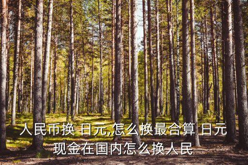 人民幣換 日元,怎么換最合算 日元現(xiàn)金在國內怎么換人民