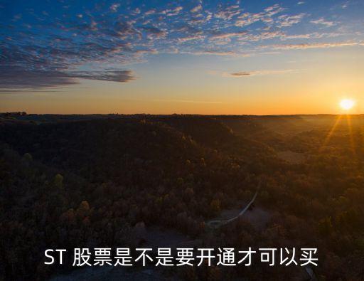 ST 股票是不是要開(kāi)通才可以買