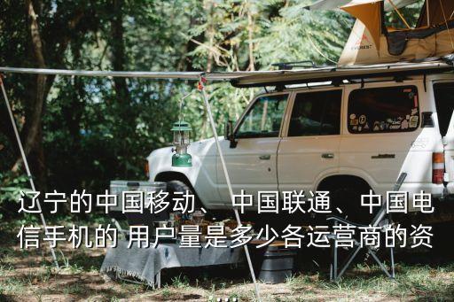 遼寧的中國移動、 中國聯通、中國電信手機的 用戶量是多少各運營商的資...